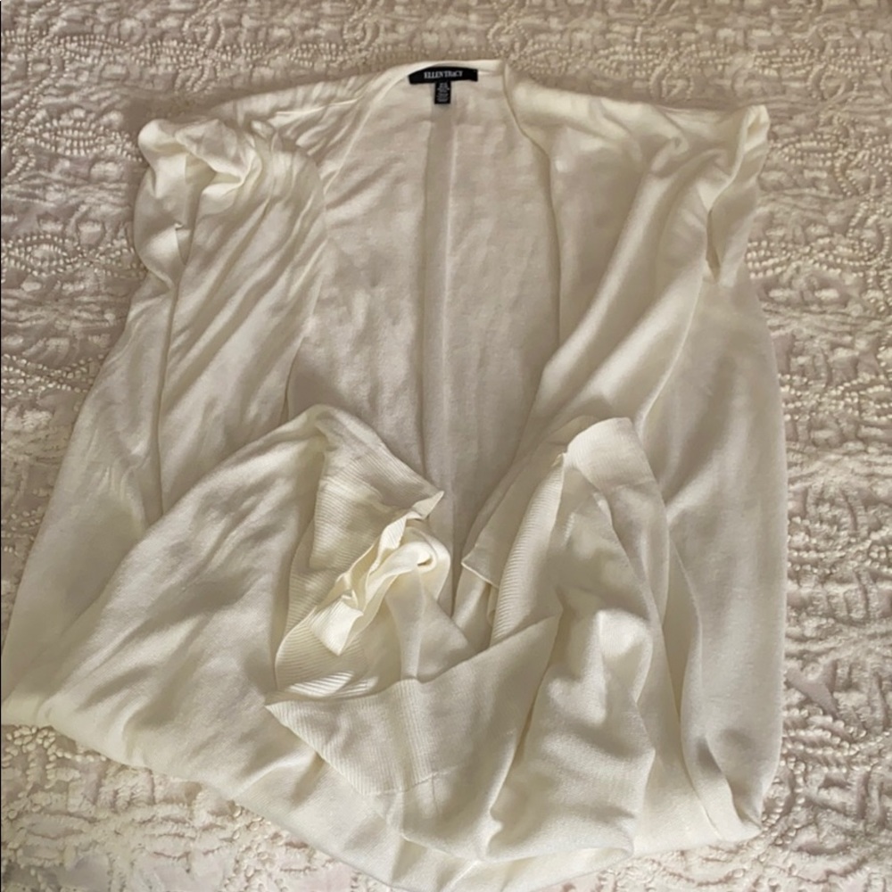 Full length sleeveless sweater